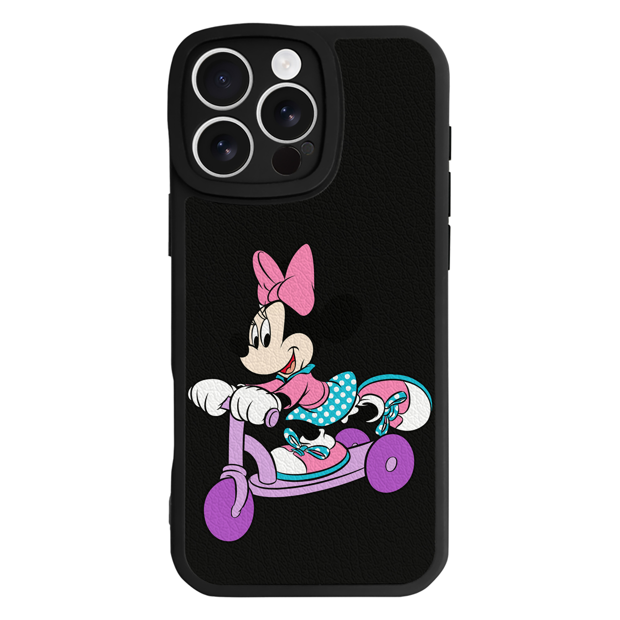 （画像用） ミッキーマウス Mickey Mouse 【iPhone 16シリーズ対応】シリコンスマホケース（レザー調） 材質：シリコン